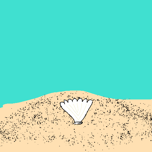 Seashell drawing by pancakes palette