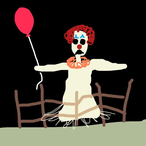 Ghost Clown drawing by thatladywhocooks