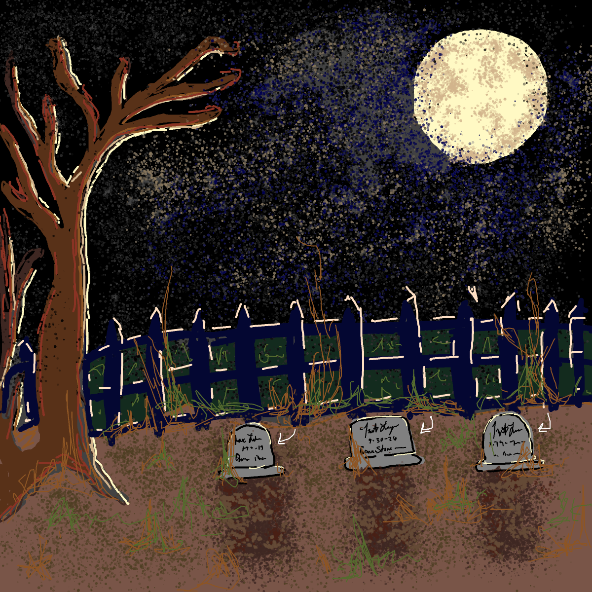 Gravestone drawing by tris - art _ wow