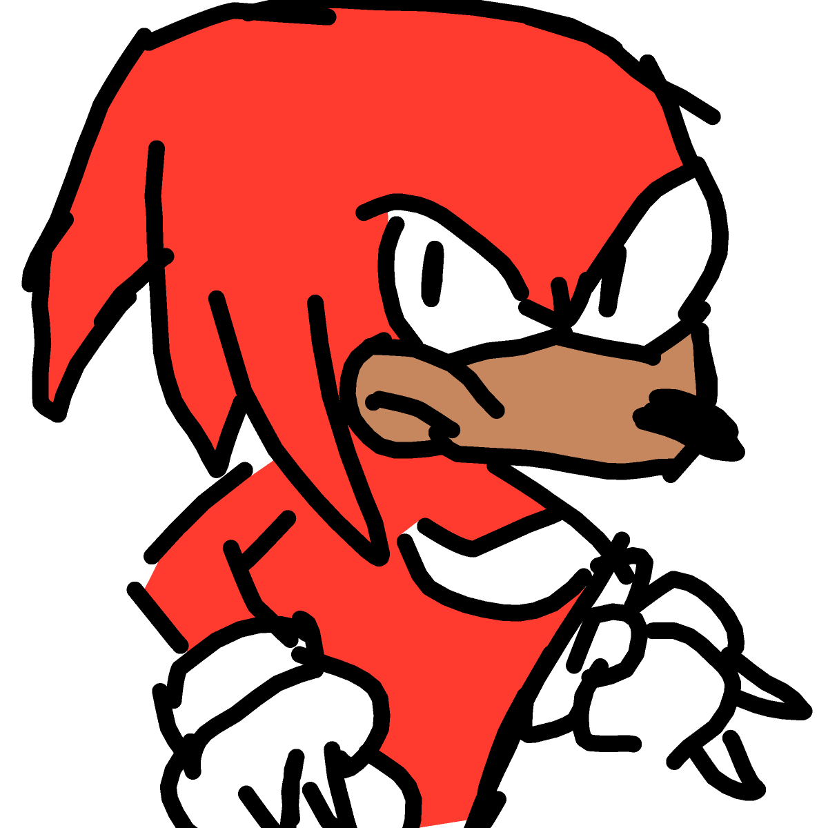 Knuckles drawing by Juliezzz