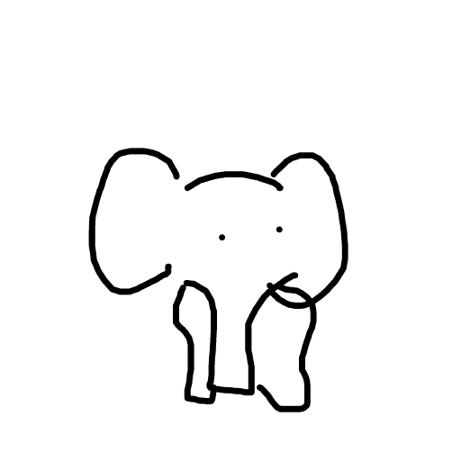 Elephant drawing by lili
