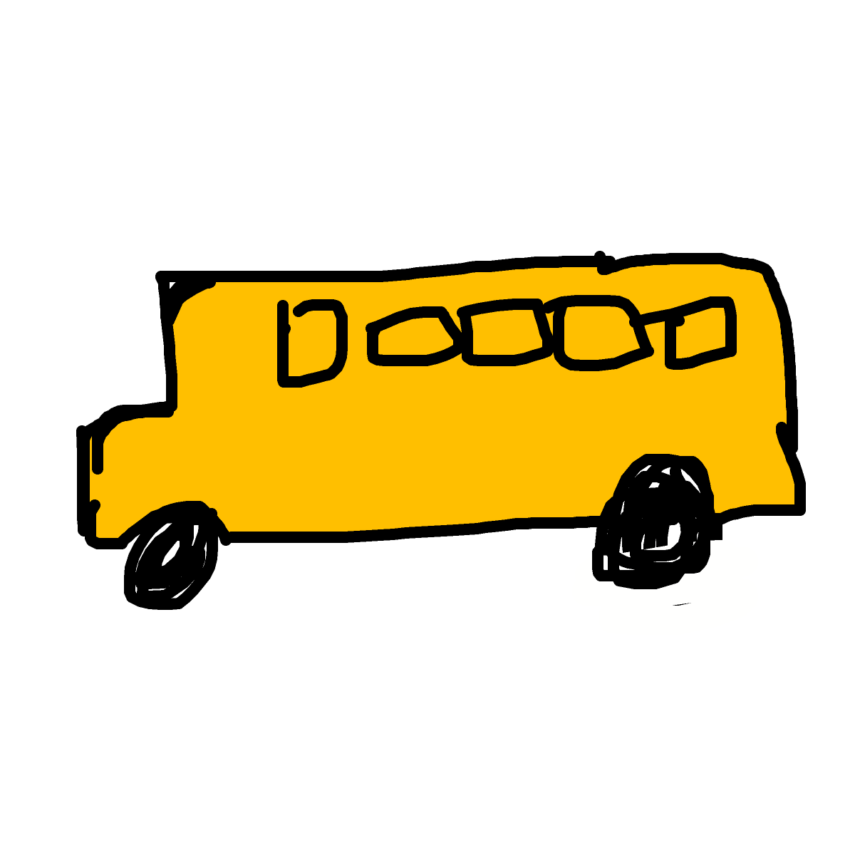 School Bus drawing by hard-amber-void