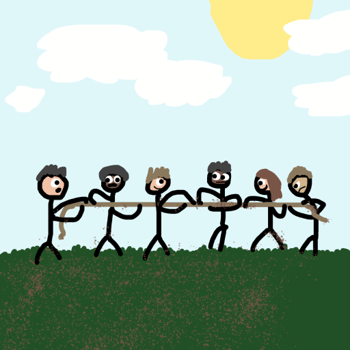Tug of War drawing by jashezilla