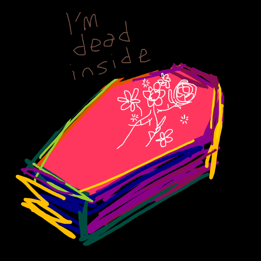 Coffin drawing by koko_b_where