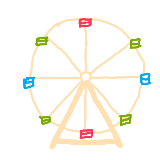 Ferris Wheel drawing by star