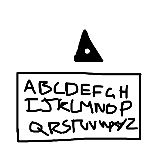 Ouija Board drawing by mikestam195