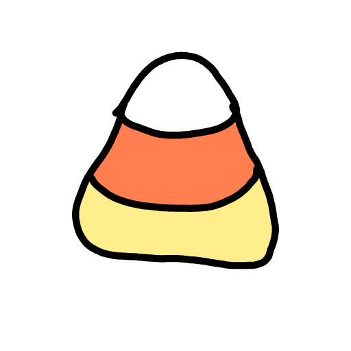 Candy Corn drawing by 1singular_sensation