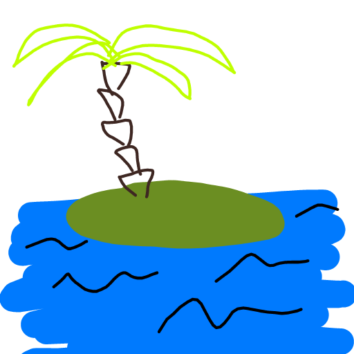 Island drawing by Nuss