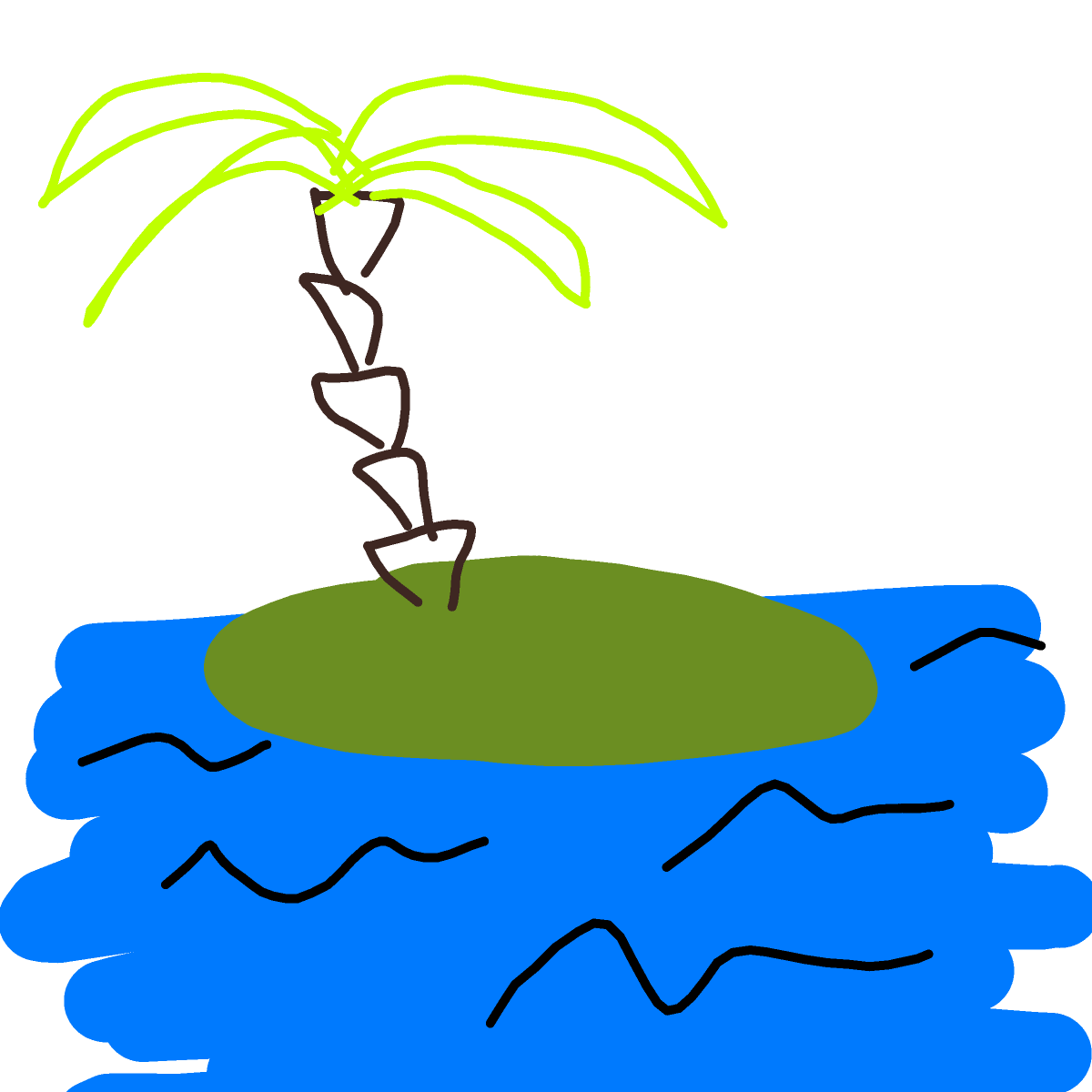 Island drawing by Nuss