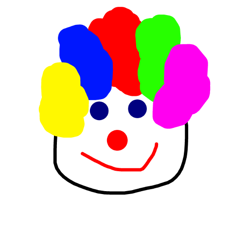 Clown drawing by cyan-star-wave