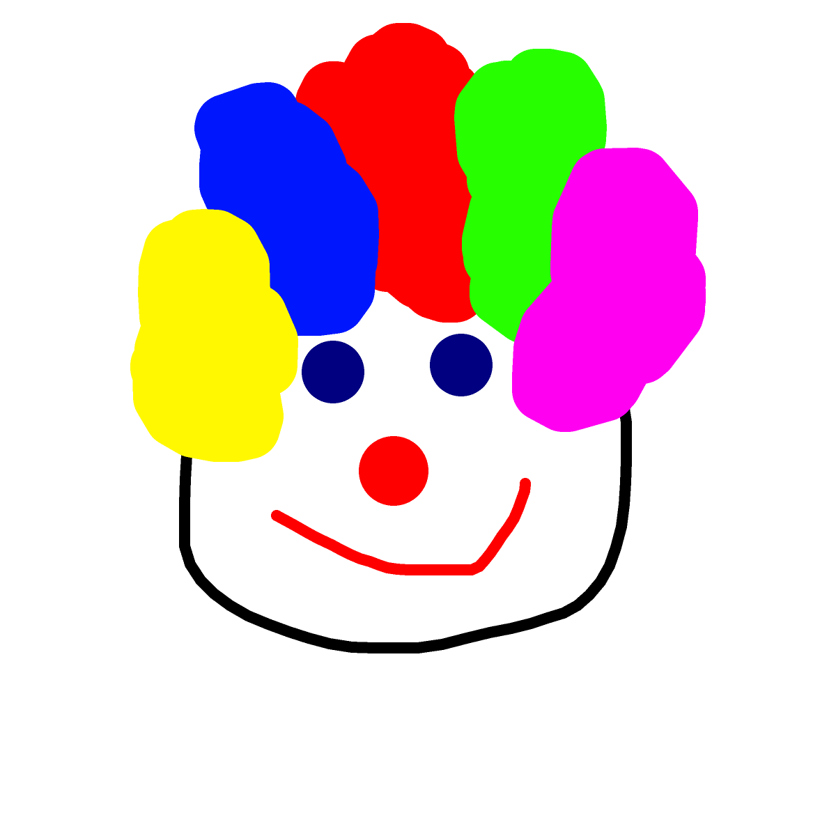 Clown drawing by cyan-star-wave