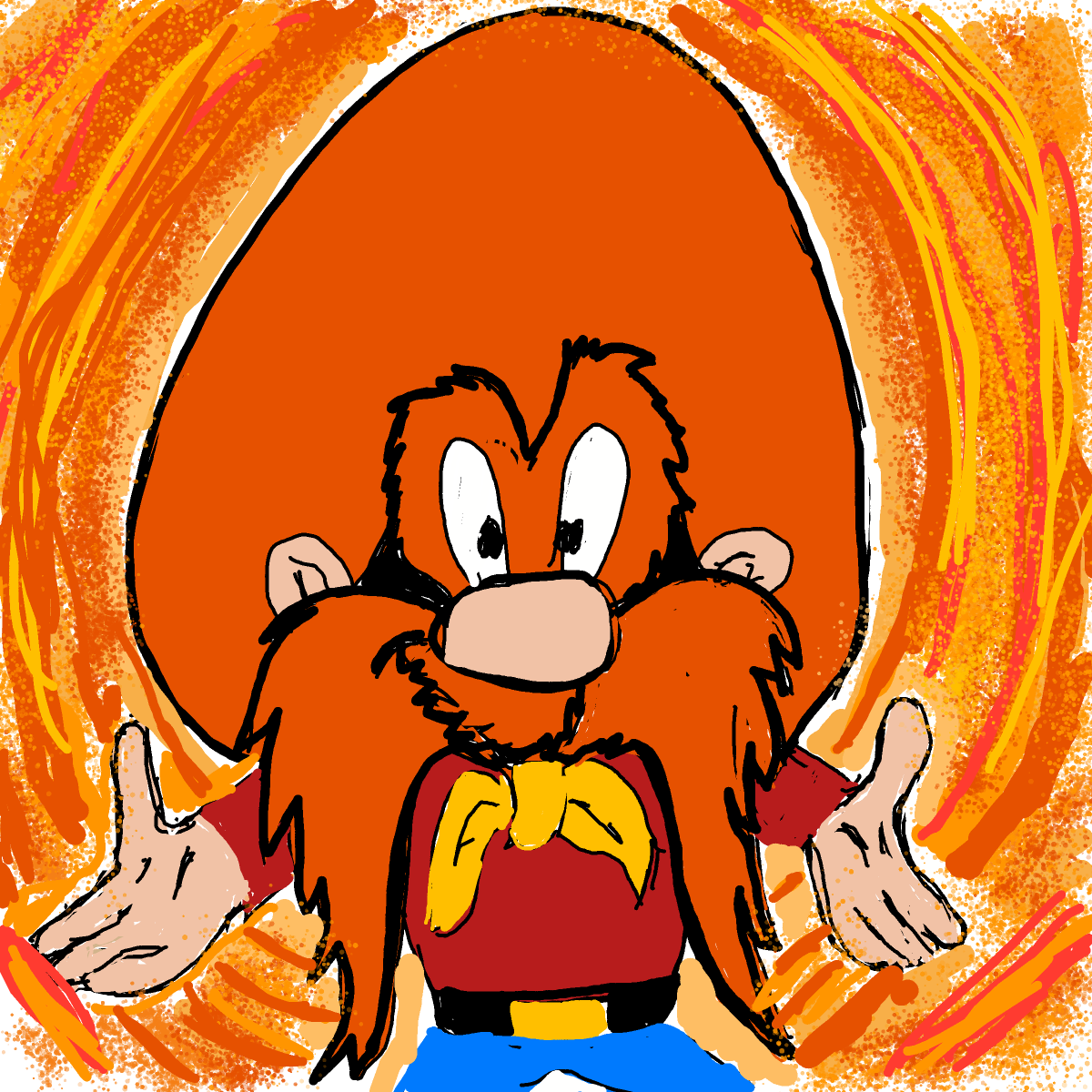Yosemite Sam drawing by manders