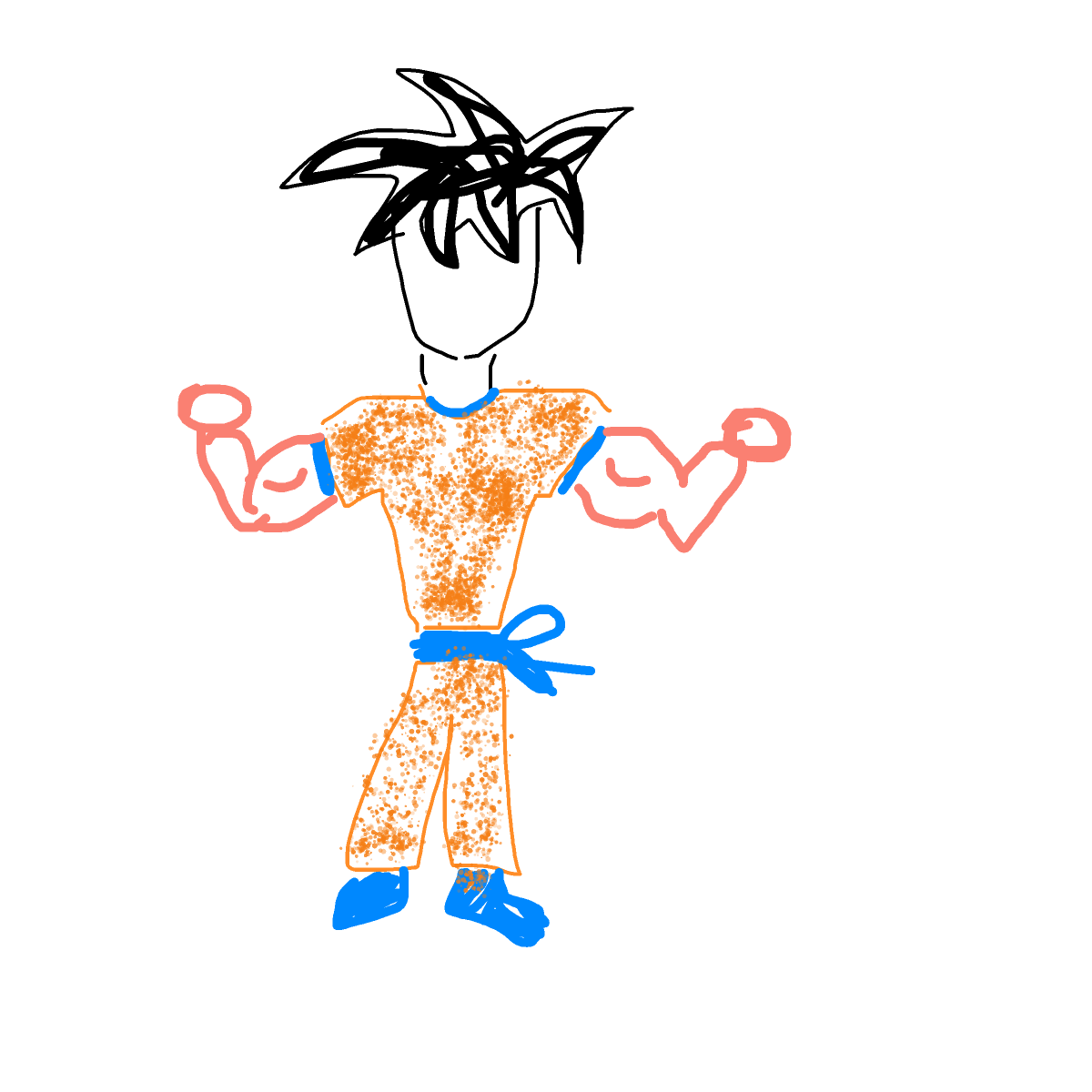 Goku drawing by stefan1207