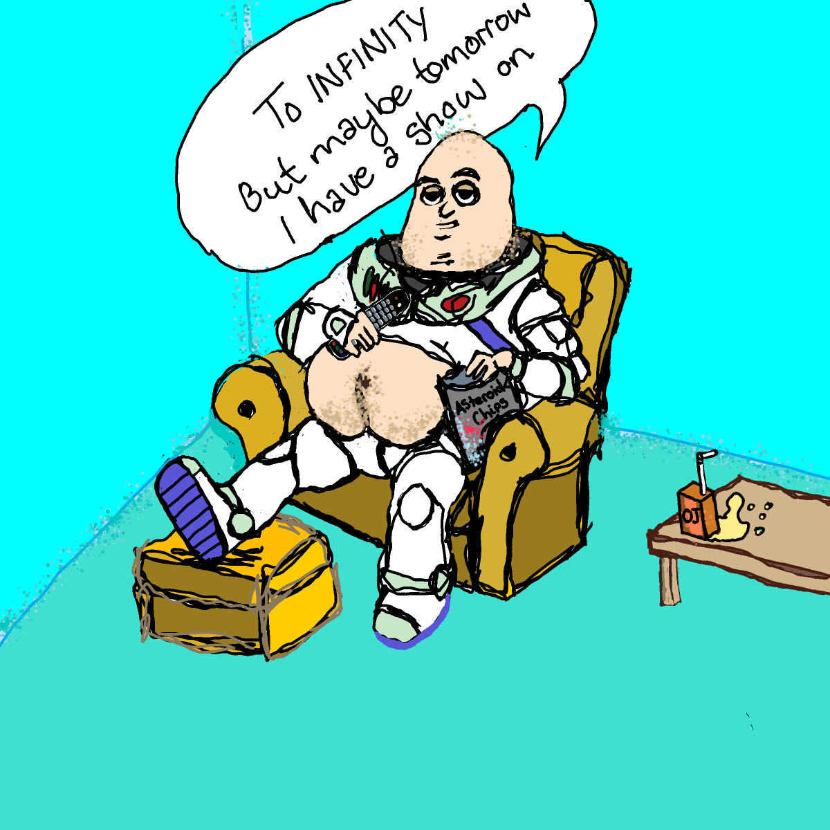 Buzz Lightyear drawing by Bridgitte