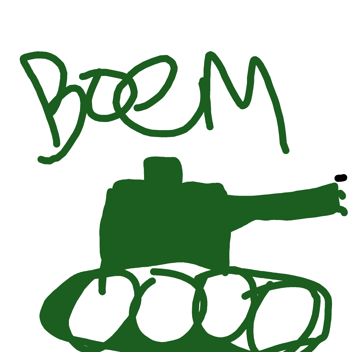 Tank drawing by Dyllie