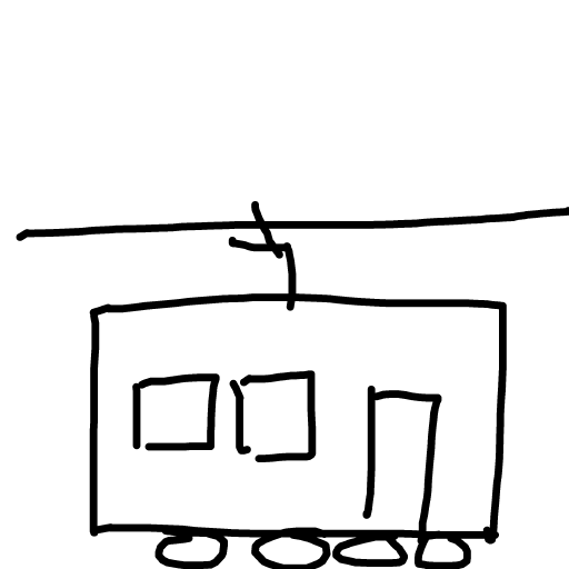 Cable Car drawing by bia