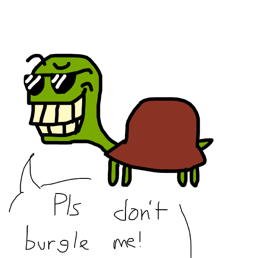 Turtle drawing by mikl pickle
