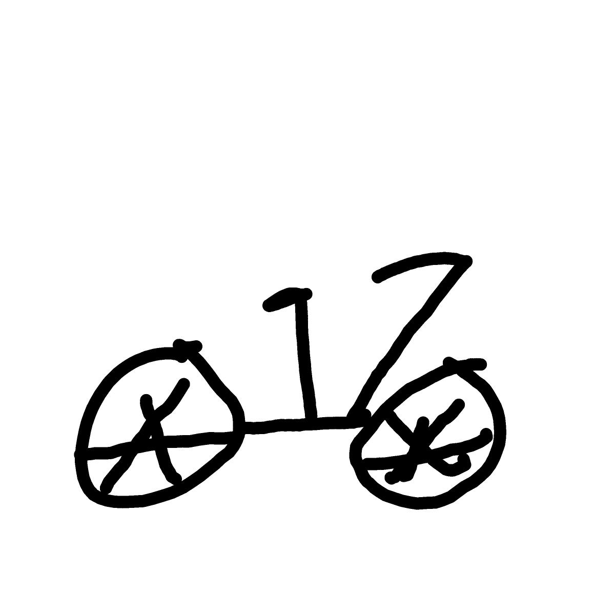 Bicycle drawing by Shandi