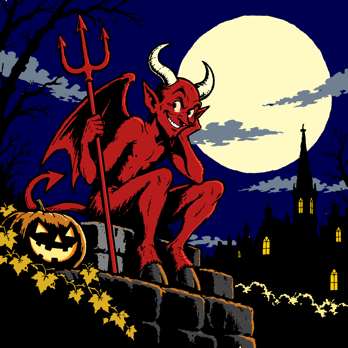 Demon drawing by Guardianoflives