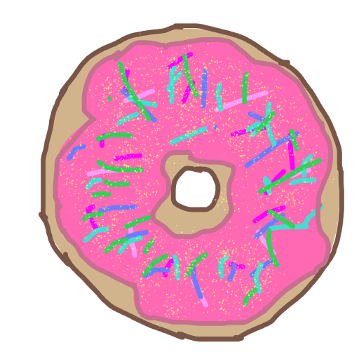 Donut drawing by spleenonlean