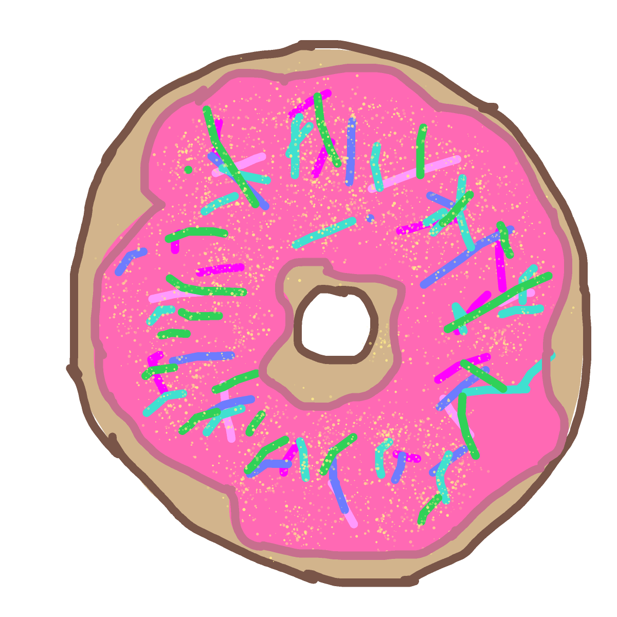 Donut drawing by spleenonlean