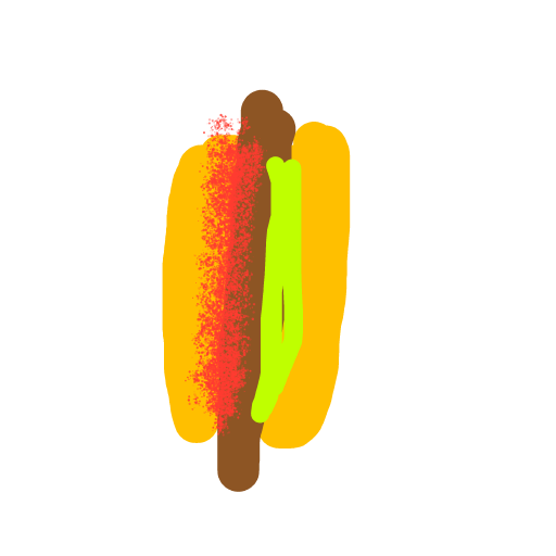Hot Dog drawing by vivid-moon-code