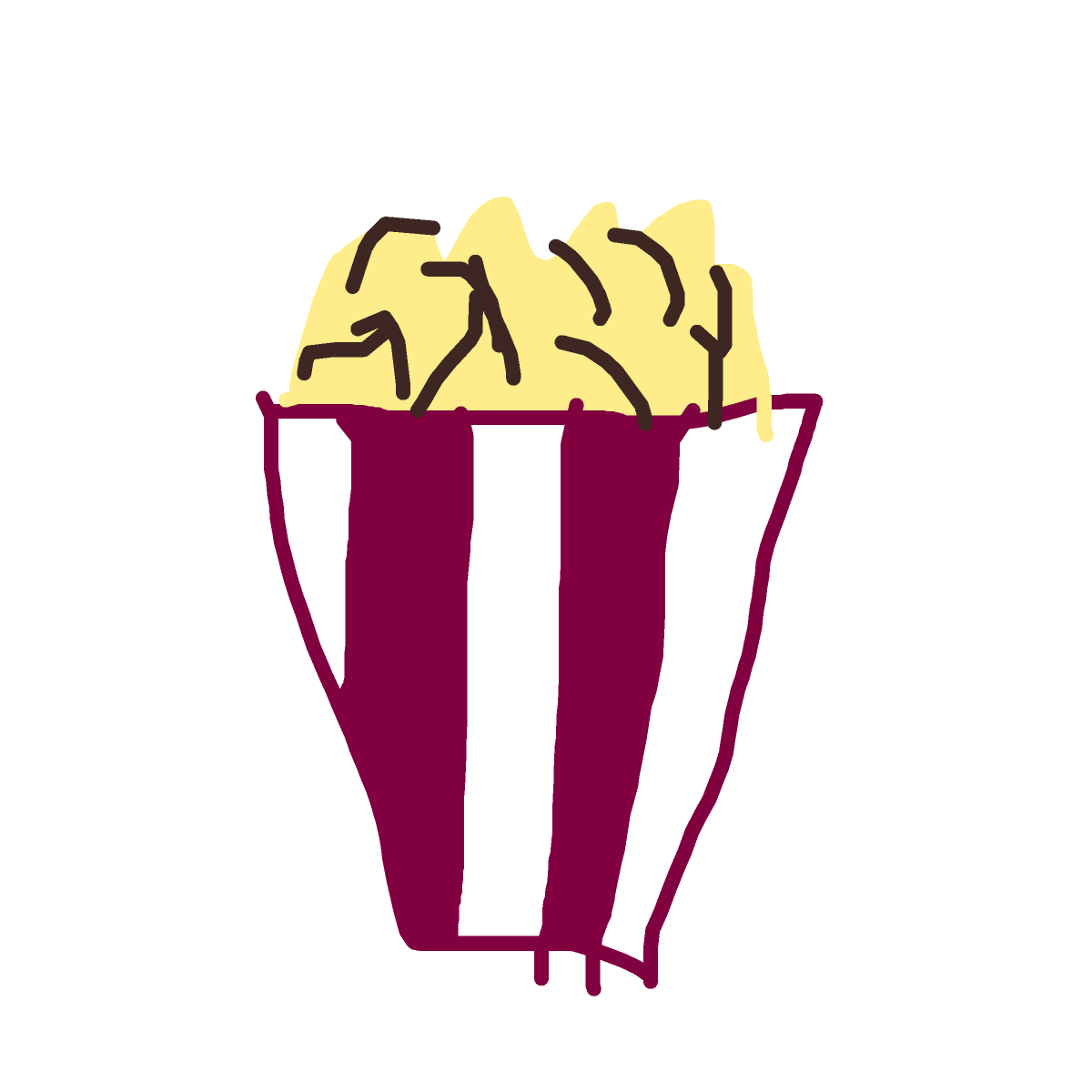Popcorn drawing by troy