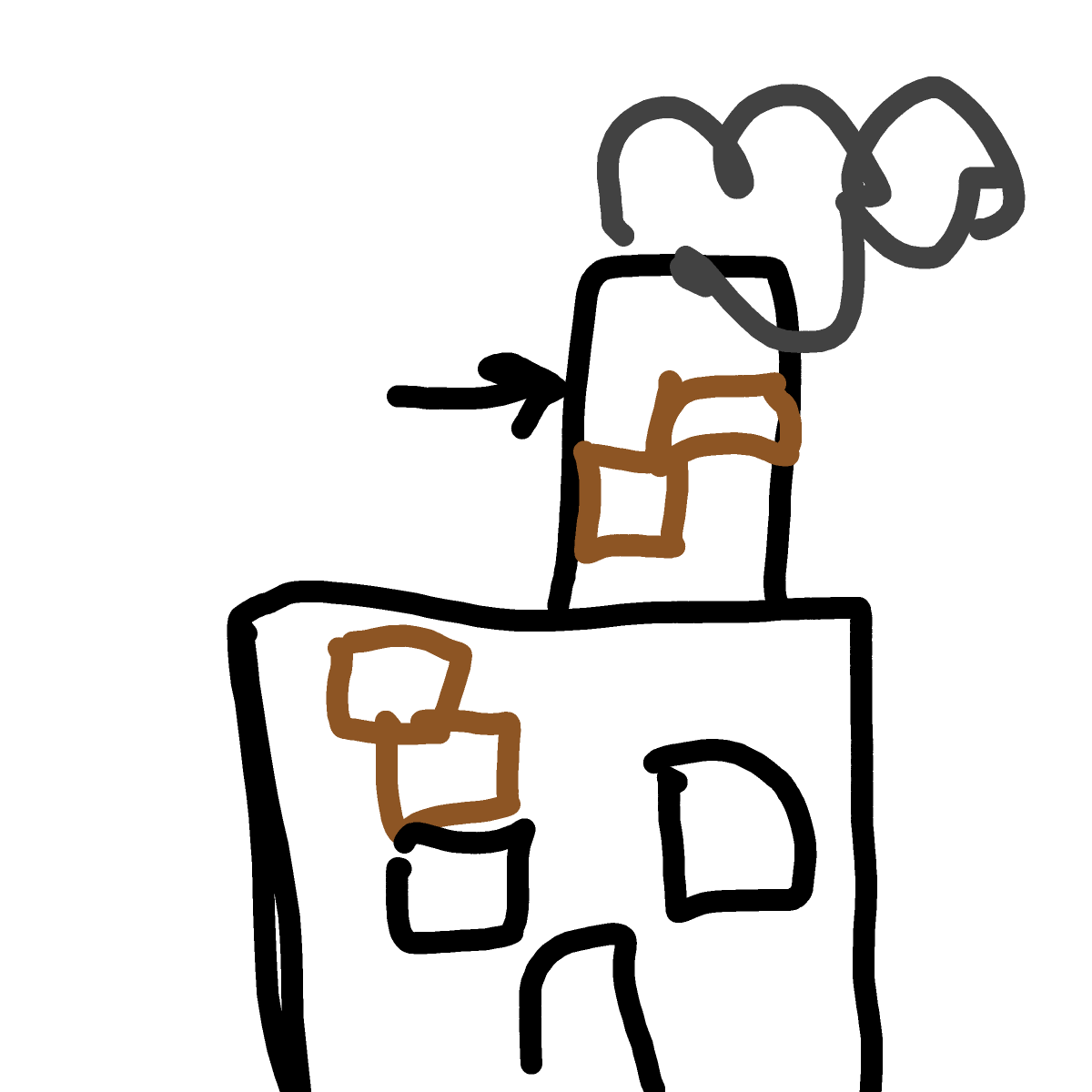 Chimney drawing by Megs