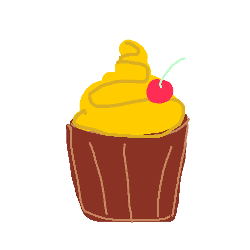 Cupcake drawing by grand-bold-peak