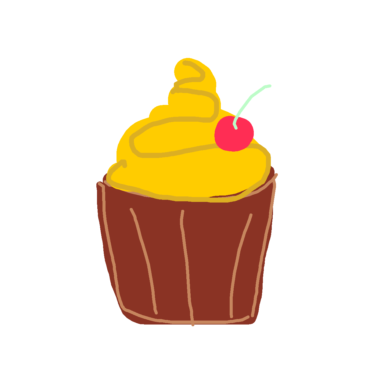 Cupcake drawing by grand-bold-peak