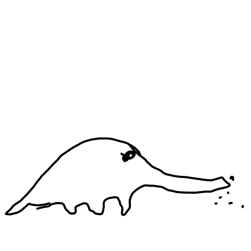 Aardvark drawing by magic-vivid-guru