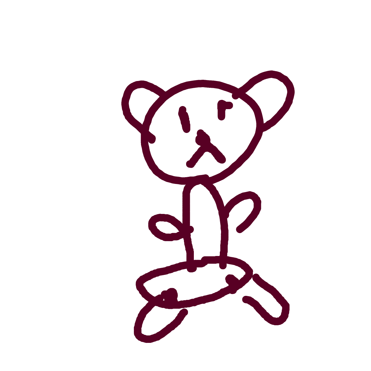 Teddy Bear drawing by jet-last-carve