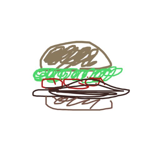 Burger drawing by plum-clay-tower