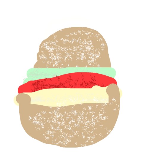 Burger drawing by lime-hard-will