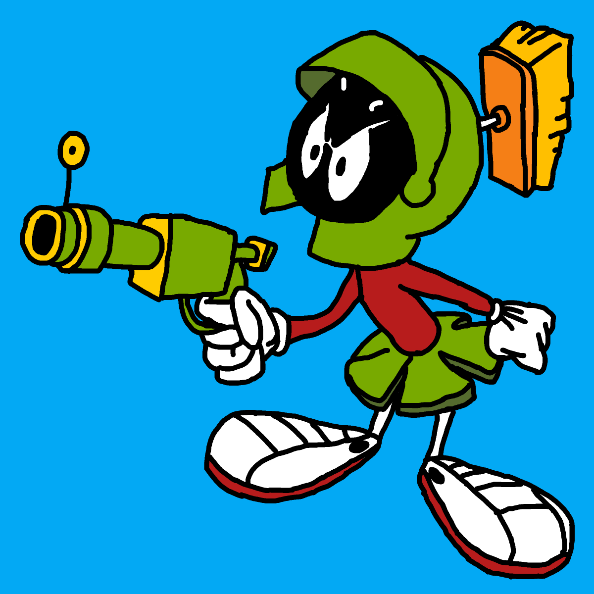 Marvin the Martian drawing by monthra
