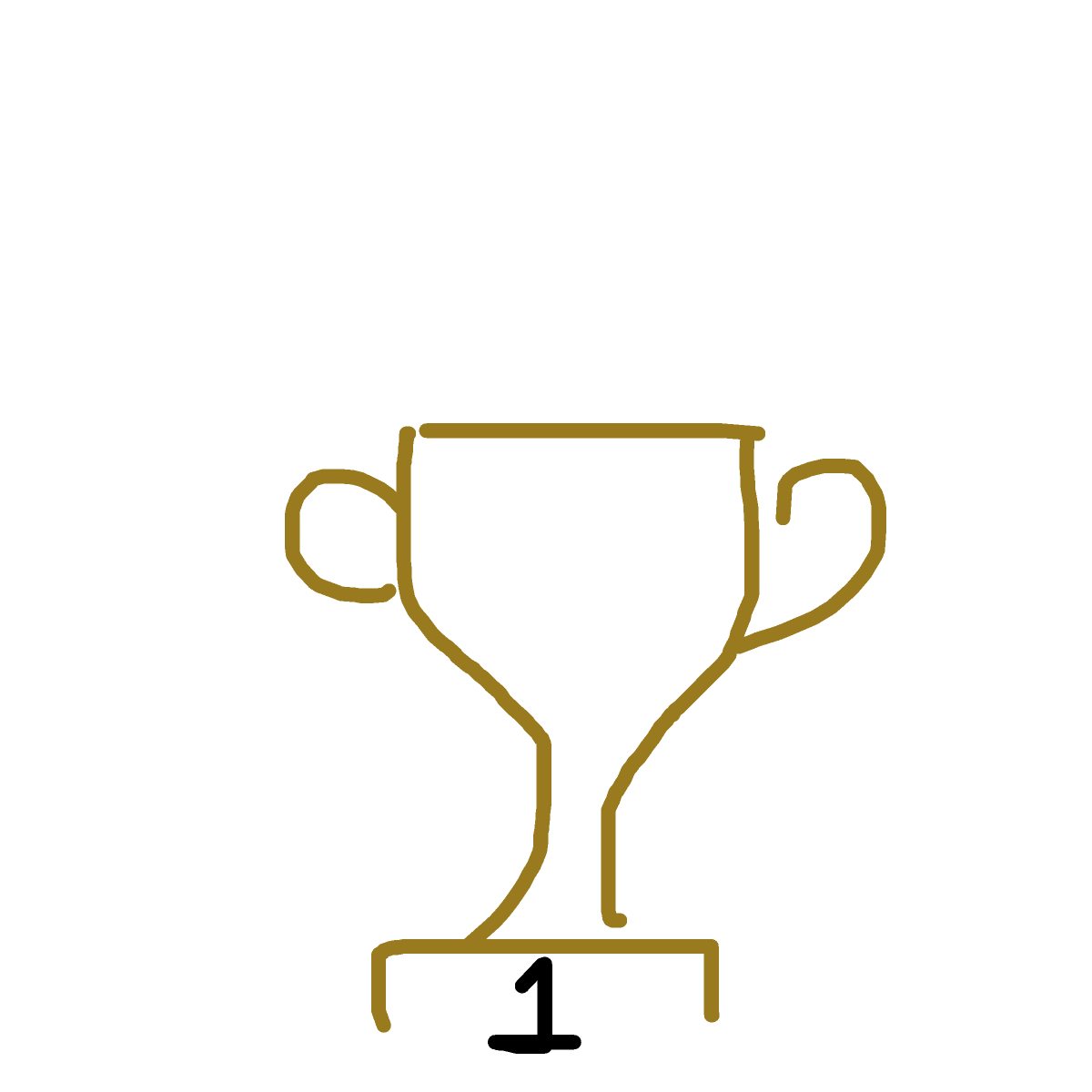 Trophy drawing by tirza
