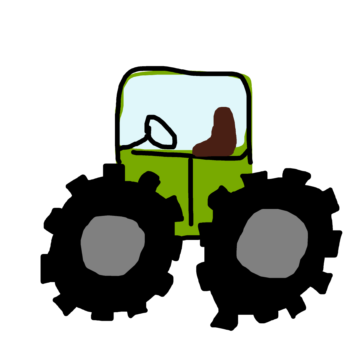 Tractor drawing by beksss