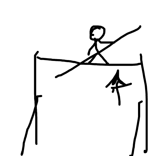 Trapeze drawing by vivid-moon-code