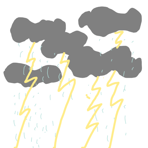 Thunder drawing by godor