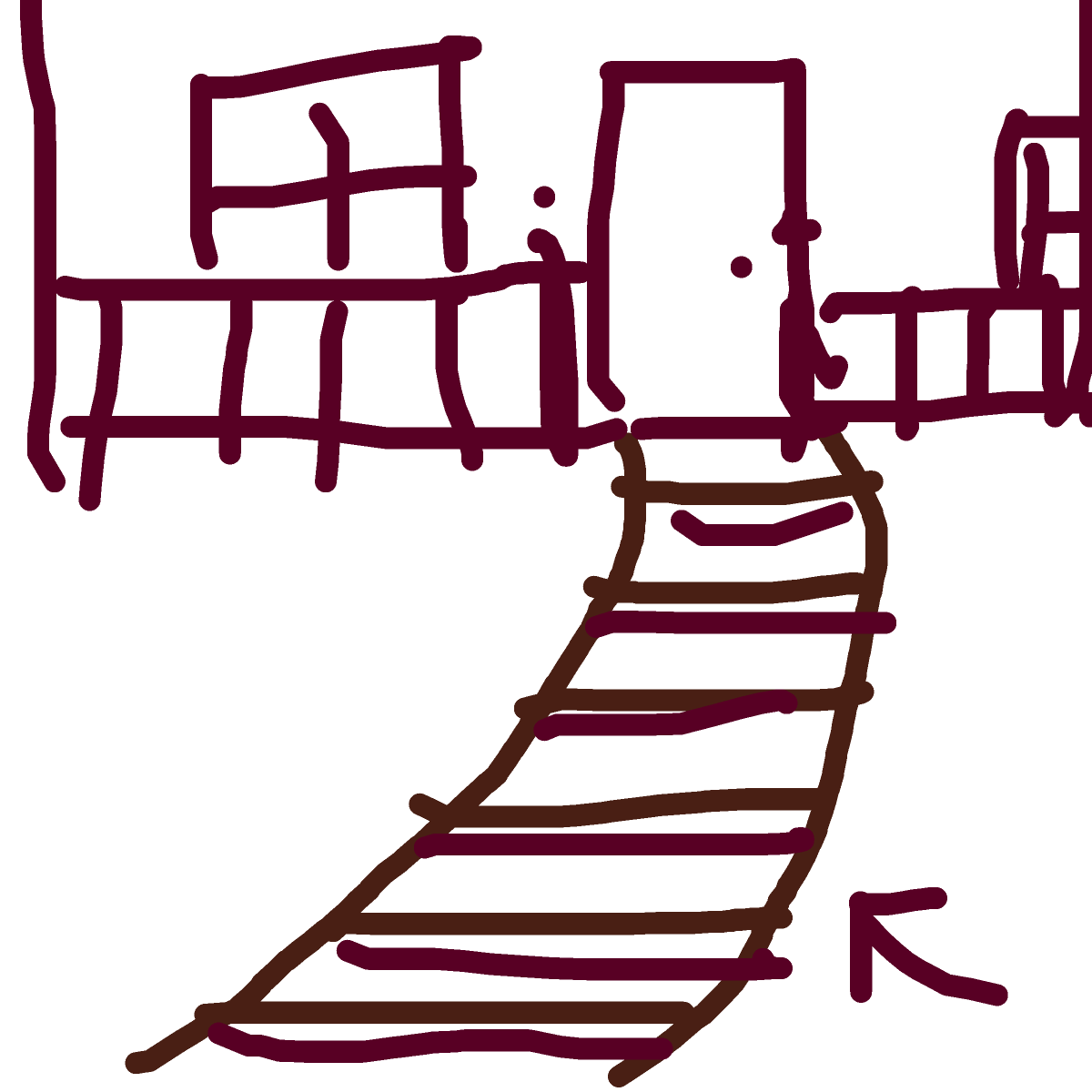 Stairs drawing by dark-clear-force