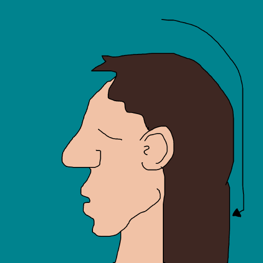Mullet drawing by krissywissy