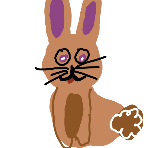Bunny drawing by Anna