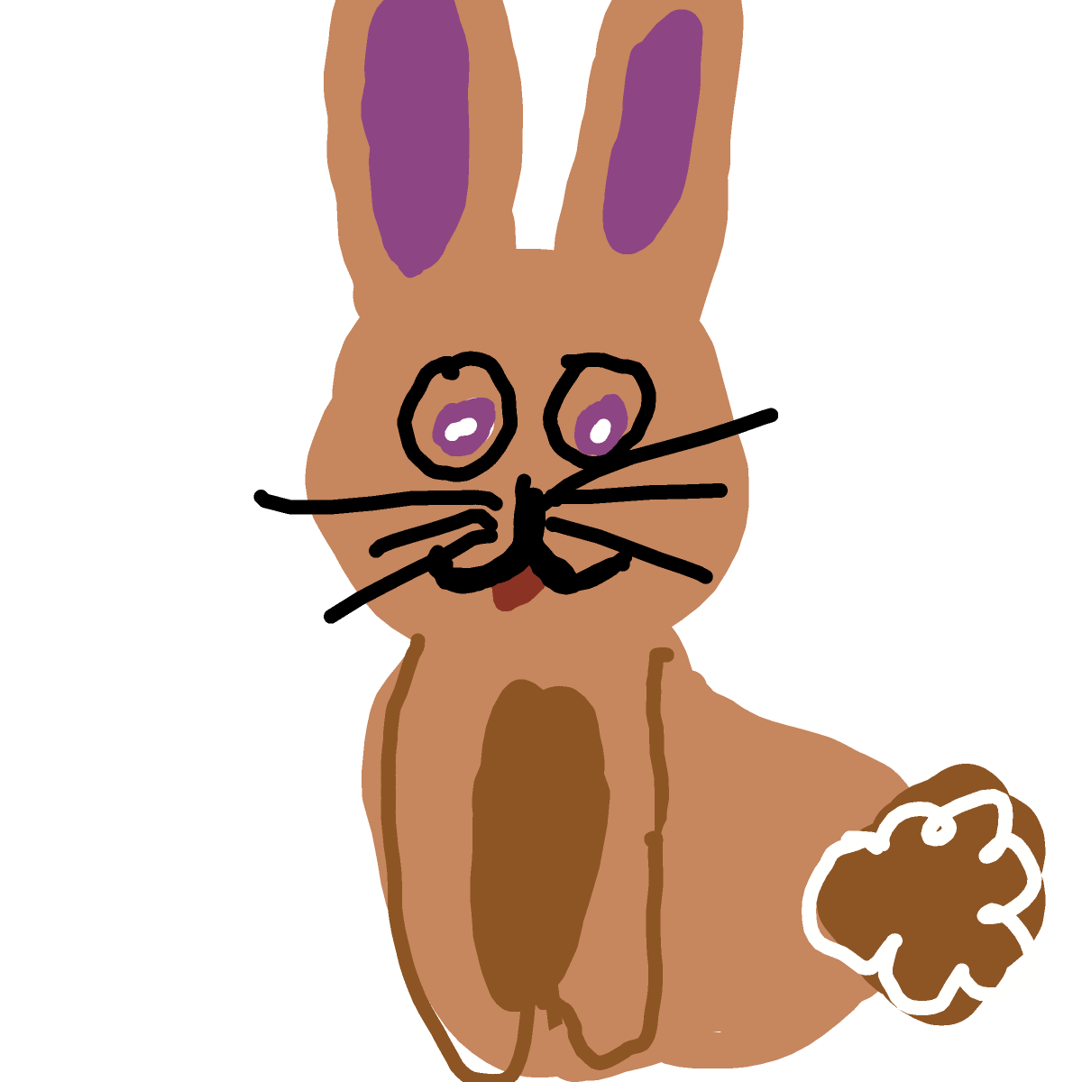 Bunny drawing by Anna