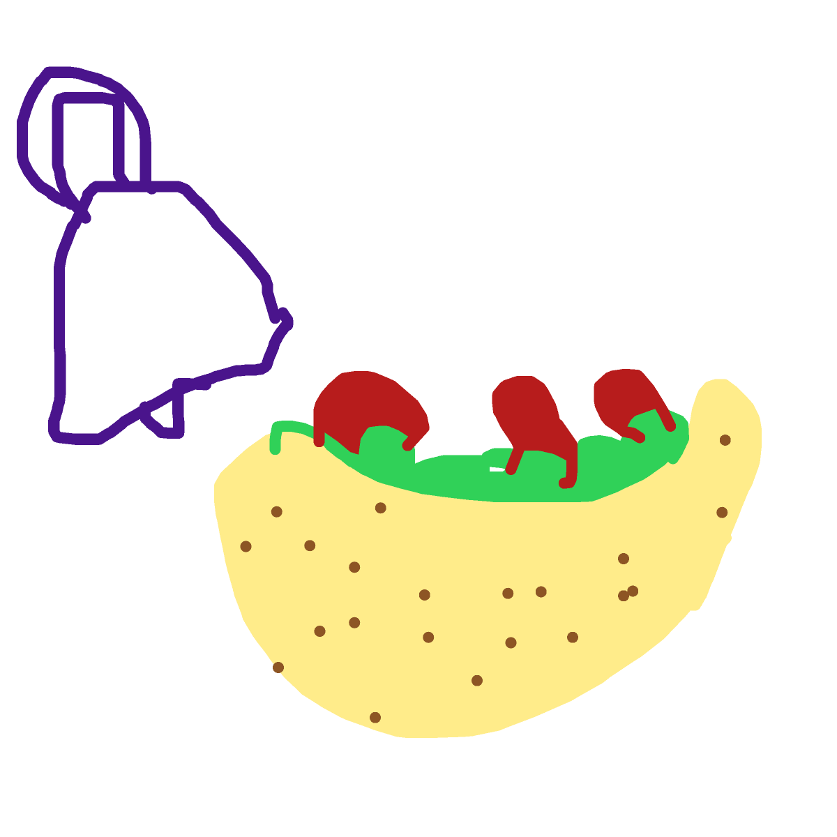 Taco drawing by wise-epic-port