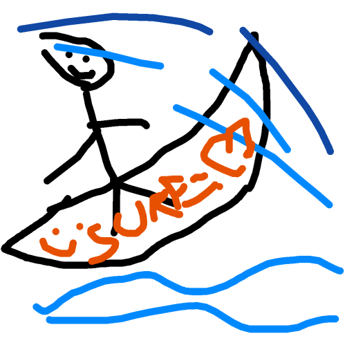 Surfboard drawing by ivory-wind-sword