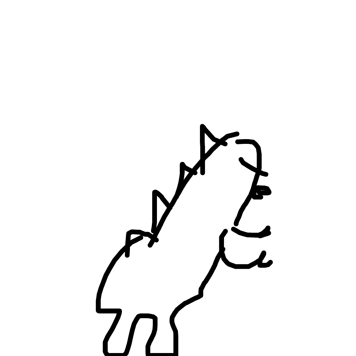 T-Rex drawing by vale