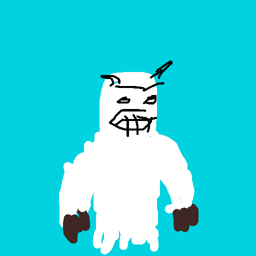 Yeti drawing by light-wild-tower