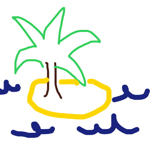 Island drawing by pikapikachuu