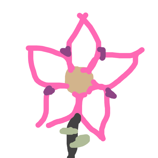 Flower drawing by wind-fresh-wheel
