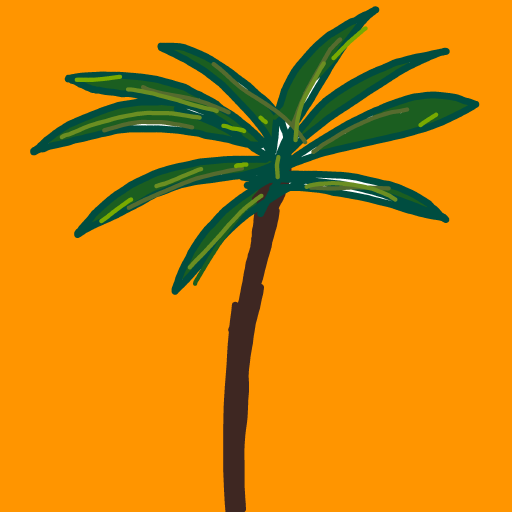 Palm Tree drawing by Gabriella